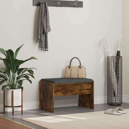  Haldna klop z blazino Dimljeni oreh 63 x 38 x 40 cm, (5000155729) Cene