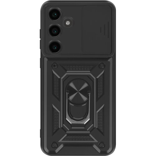 Oem Mayaxess, Ohišje za Samsung Galaxy S24 FE Ring Support Drsni pokrov kamere, Črna, (5000215740) Cene