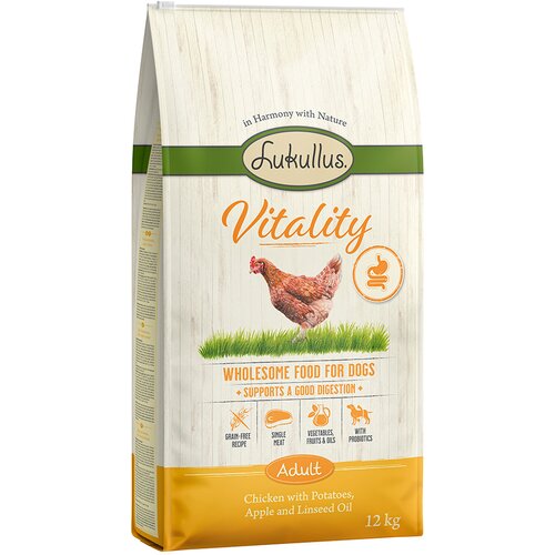 Lukullus Vitality potpora probavi: piletina (bez žitarica) - 2 x 12 kg Cijene