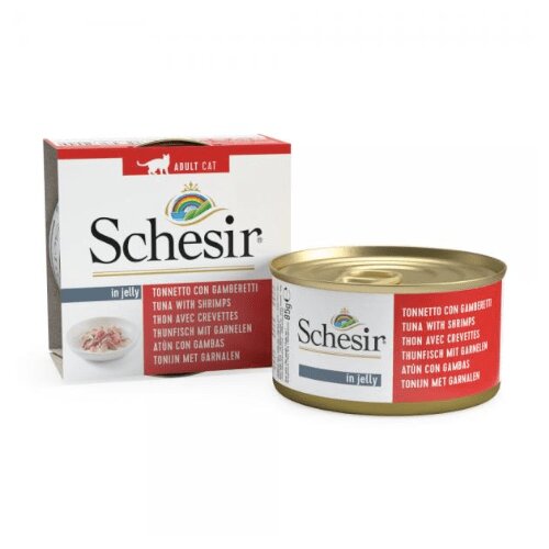 Schesir cat tunjevina i račići u želeu, 85gr Cene