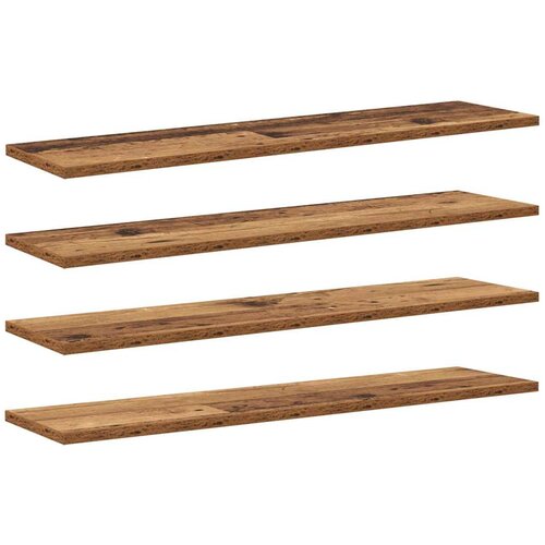 vidaXL Polica za knjige 4 pcs Rjava 80 x 20 x 1,5 cm Konstruiran les, (5000201265) Cene