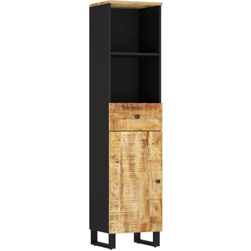 Maison Chic Kopalniška omarica - Kopalniški kabinet 38x33x160 cm trden mangov les, (21794810) Cene