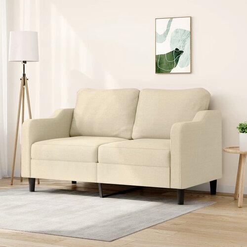 The Living Store Kavč dvosed krem 140 cm blago - Kavč Dvosed, (21661454) Cene
