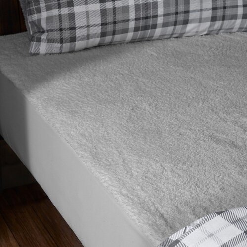 Catherine Lansfield Siva plahta s gumom od mikropli&amp;scaron;a 150x200 cm Thermal Sherpa &amp;ndash; Slike