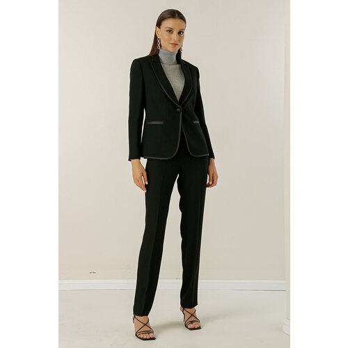 By Saygı Pile Lined Single-Button Set with Jacket and Pants. Cene