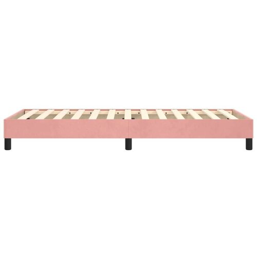 VidaXL okvir za krevet s oprugama ružičasti 90x200 cm bar&amp;scaron;unasti Slike