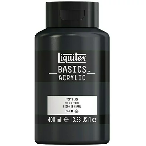 LIQUITEX basics Akrilna boja (Bjelokosno crno, 400 ml, Boca)