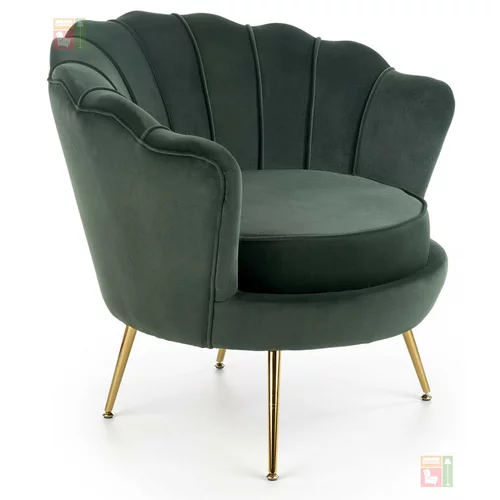 Halmar Fotelj Amorinito - temno zelena