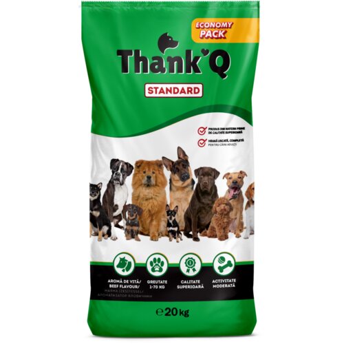 THANK Q Kompletna suva hrana za odrasle pse, Govedina, 20kg Cene