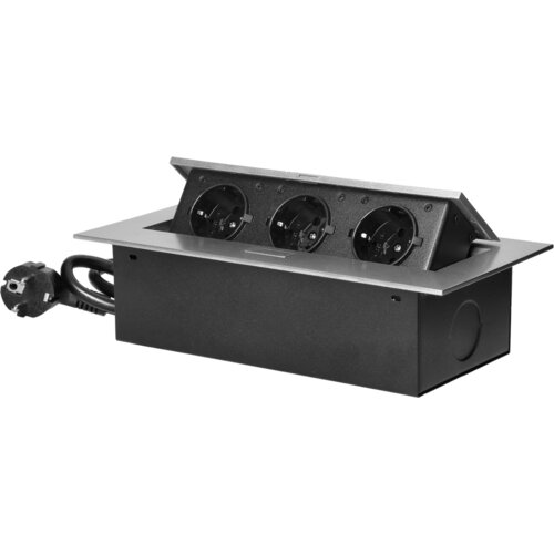 Orno produžni kabel sa 3 x Schuko utičnice, ugradbena - OR-AE-1372(GS)/G Cijene