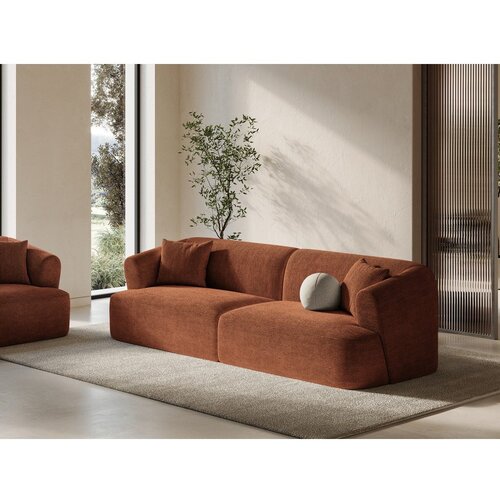 Cosmopolitan Design Sofa od samta boja terakote 255 cm Campi &amp;ndash; Slike
