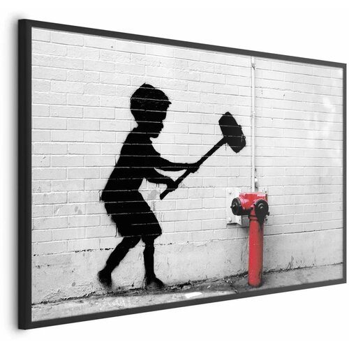  Plakat - Destroy the Fire Hydrant 60x40 Crni okvir Cene