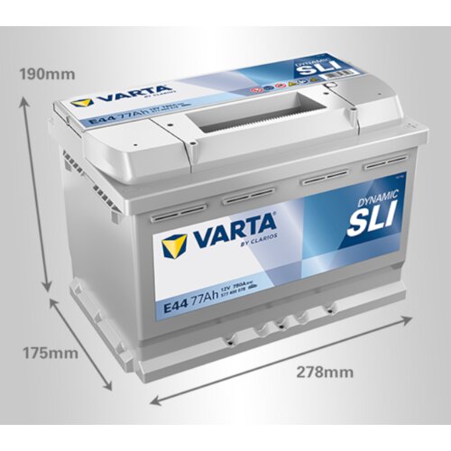 Varta akumulator dynamic sli, 12V, 77Ah Slike
