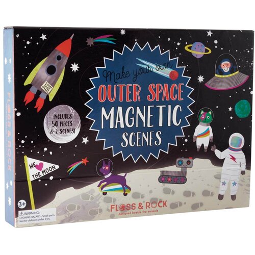 Floss&Rock® magnetna knjigica magnetic play scenes space Cene