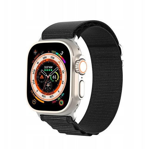 Dux ducis velcro pa&amp;scaron;ček za apple watch ULTRA/8/7/6/SE/5/4/3 42-49MM črn, (22069442) Slike