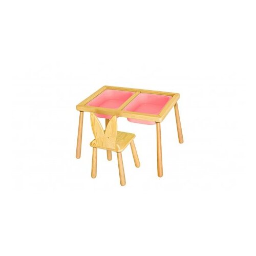 Hanah home Dječiji sto i stolica, roze Cijene