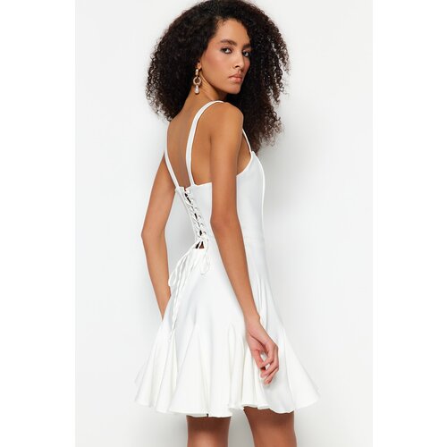 Trendyol Dress - Ecru - Skater Cene