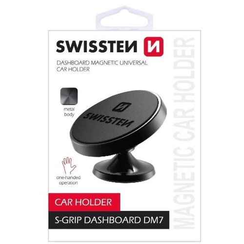 Swissten držač za mobitel, metalni, magnet, za upravljačku ploču S-GRIP DM7 Cene