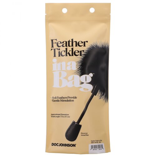 Doc Johnson in a Bag Feather Tickler Black Cene
