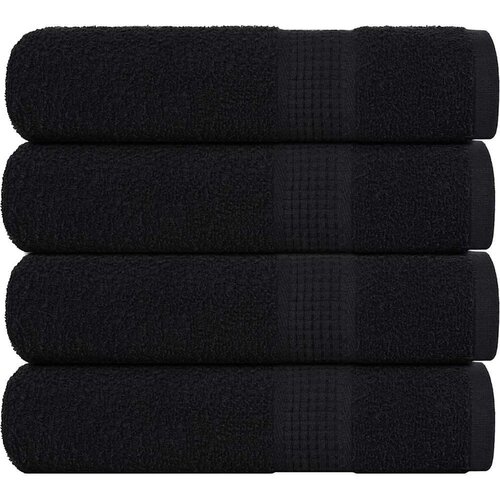  Kopalne brisače 4 kos črna 100x150 cm 360 g/m&amp;sup2; 100% bombaž Slike