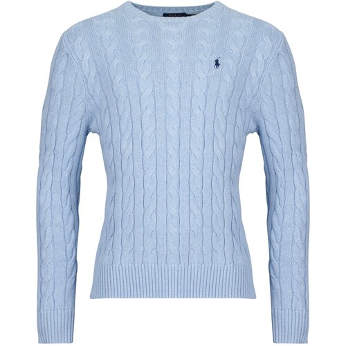 Polo Ralph Lauren Puloverji PULL COL ROND EN MAILLE TORSADEE Modra Slike