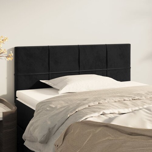 vidaXL Uzglavlje crno 80 x 5 x 78/88 cm baršunasto Cijene