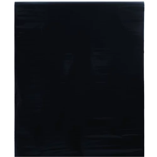 vidaXL Prozorska folija statična matirana crna 45 x 1000 cm PVC