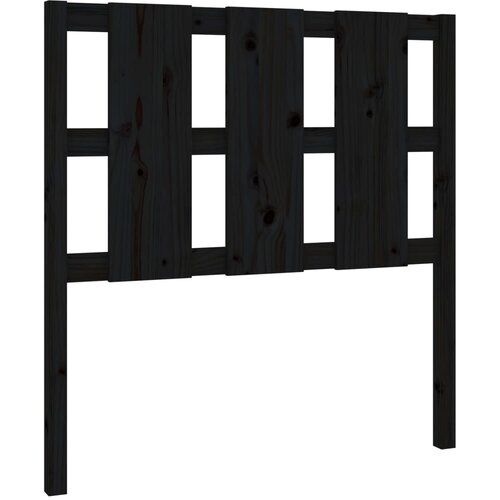 Maison Chic posteljno vzglavje - vzglavna omarica - nočna omarica črno 95,5x4x100 cm trdna borovina, (21705595) Slike