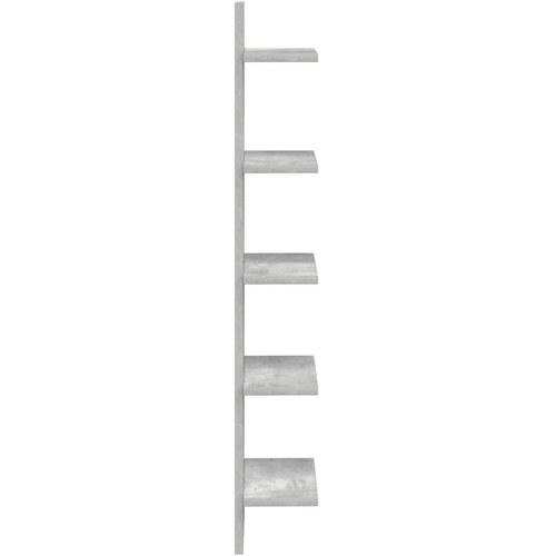  Zidna polica Betonska siva 22 x 15 x 100 cm Konstruirano drvo - Betonska siva 1 22 x 15 x 100 cm (5 etaža) Slike