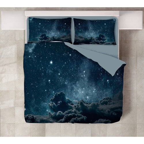 MEY HOME posteljina sa motivom zvezdanog neba 3D 200x220cm plavo-siva Slike