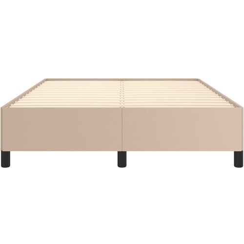  Okvir za krevet boja cappuccina 140x190 cm od umjetne kože Slike