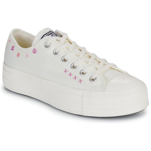 Converse Nizke superge CHUCK TAYLOR ALL STAR LIFT FLORAL EMBROIDERY LOW TOP Bela Slike