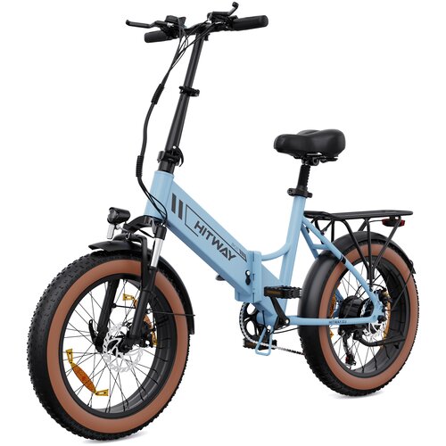 HITWAY BK20 e bike električno kolo 20" debelo zložljivo e-kolo, 250W/48V/10,4Ah baterija, 35-90km, terensko gorsko kolo s 7 prestavami, mestno e-kolo za moške in ženske,zložljivo električno, (21328031) Cene