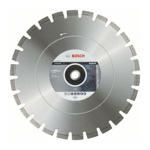 Bosch dijamantska rezna ploča best for asphalt 450 x 25,40 x 3,6 x 12 mm ( 2608603643 ) Cene