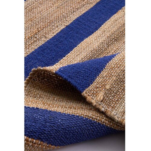 Jotex Modra/v naravni barvi ročno tkana preproga iz me&amp;scaron;anice jute 200x300 cm Otti &amp;ndash; Slike