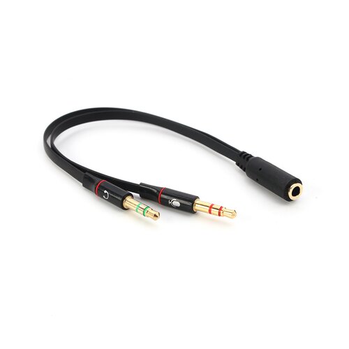  Kabl splitter 3.5mm za mikrofon I zvučnike crni Cene