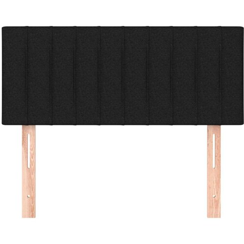  Uzglavlje crno 80 x 5 x 78/88 cm od tkanine Slike