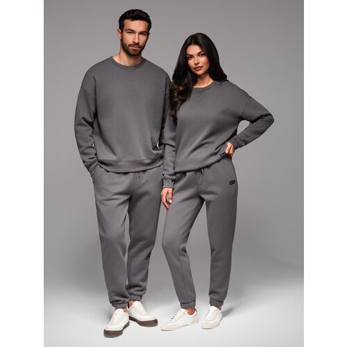 Ombre UNISEX couples tracksuit set in athleisure style with pants and sweatshirt Slike