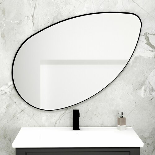 HANAH HOME lucas - black black decorative chipboard mirror Slike