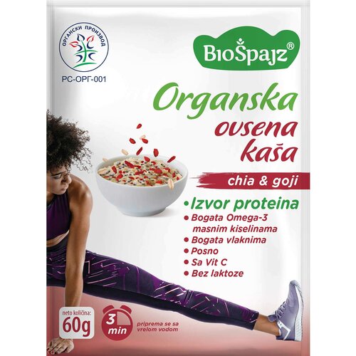 Biospajz Ovsena kasa Chia&Goji 60g BIO Cene