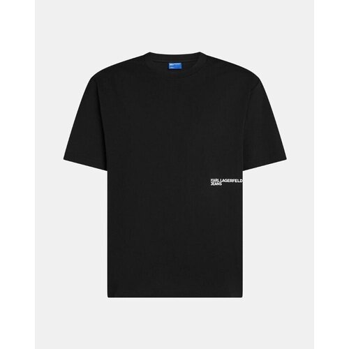 Karl Lagerfeld Majice s kratkimi rokavi B3M17009 Črna Cene