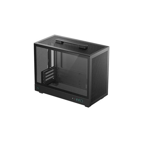 DeepCool Računalni&scaron;ko ohi&scaron;je CH160 PLUS, ITX, Micro-ATX, kaljeno steklo, črno Cene