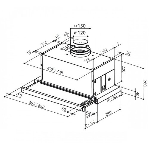 Faber kuhinjska napa MAXIMA NG EV8 LED AM/X A60 Cene