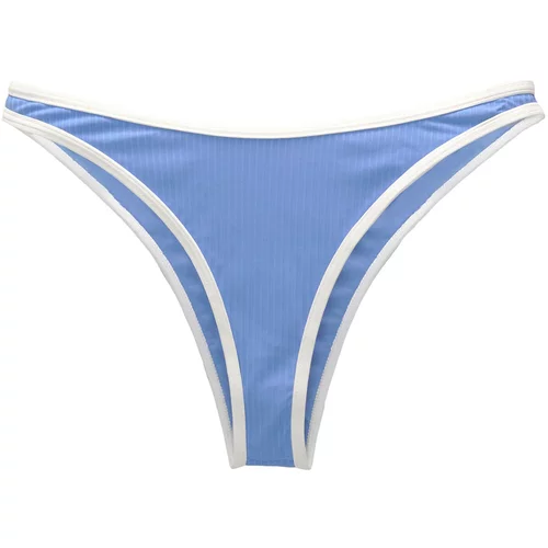 Pull&Bear Bikini hlačke svetlo modra / bela
