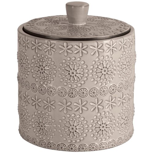 Spirella Bež porcelanast kopalni&amp;scaron;ki organizator za vatke ali vatirane palčke Relief &amp;ndash; Slike
