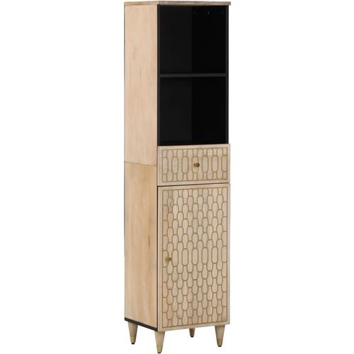  The Living Store Kopalniška omarica 38x33x160 cm trden mangov les - Kopalniška Omarica, (21442300) Cene