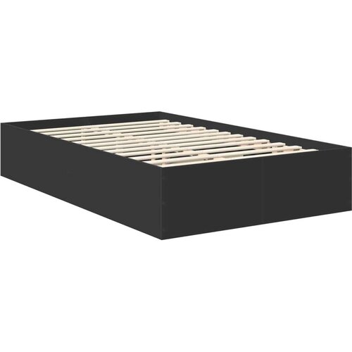  Okvir za krevet Crna 120 x 190 cm Konstruirano drvo - Crna 120 x 190 cm Slike