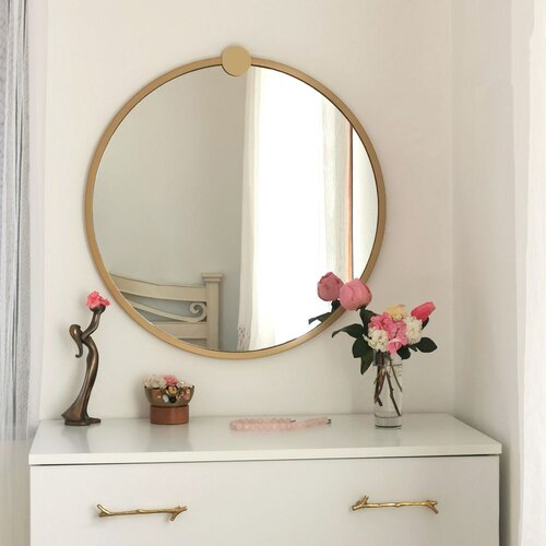 Woody Fashion Mirror Gold Cene