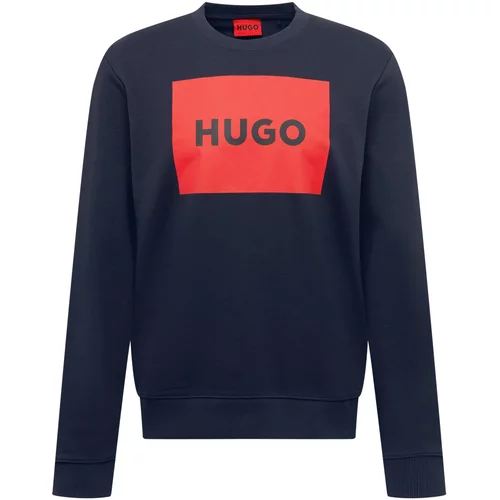 Hugo Sweater majica 'Duragol' morsko plava / crvena