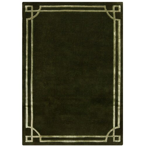 Flair Rugs Temno zelena ročno tkana volnena preproga 200x290 cm Gatsby – Cene